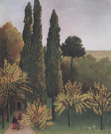 Henri Rousseau Landscape in Buttes-Chaumont oil painting picture